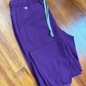 FIGS Tansen Scrub Pants - Deep Purple - Size small